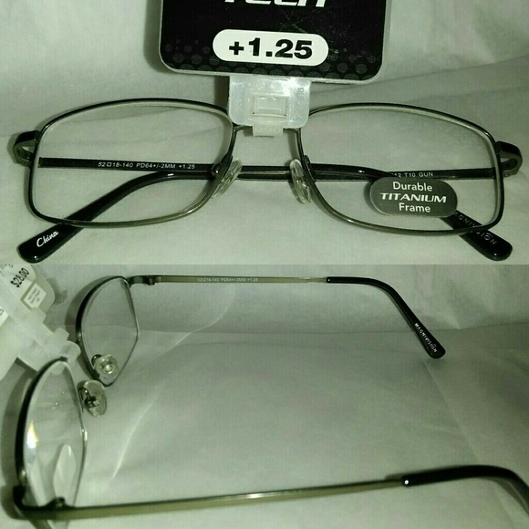 Magnivision Tech Durable Titanium Men's Reading Glasses - Picture 2 of 2